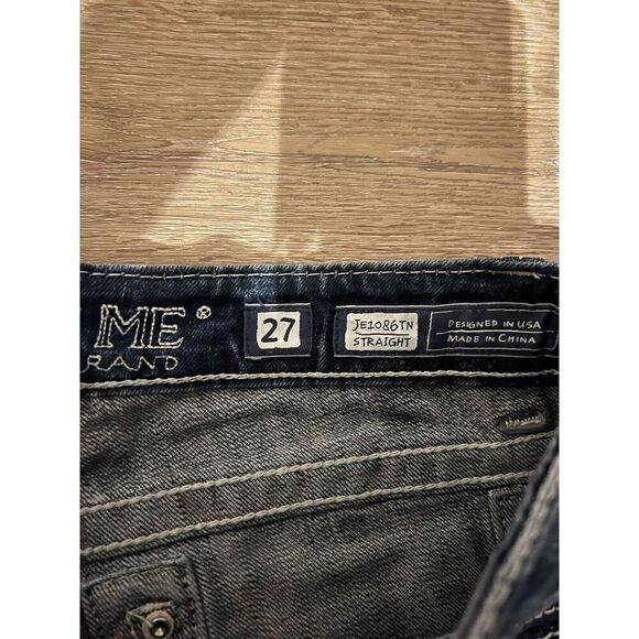 Miss Me Womens Blue Denim Straight Jeans Size 27 JE1086TN - Picture 3 of 3